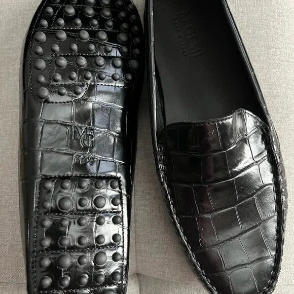NWOT M. Gemi Black Italian Loafers - Picture 2 of 4